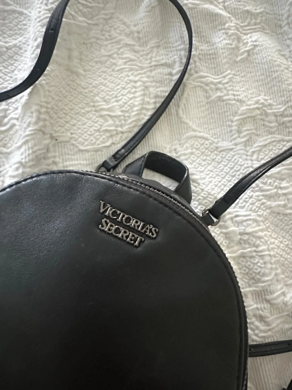 Victoria’s Secret Black Studded Mini Backpack with Gold Accents - Picture 3 of 8